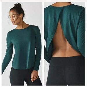 Fabletics Millie Long Sleeve Split Open Ba…